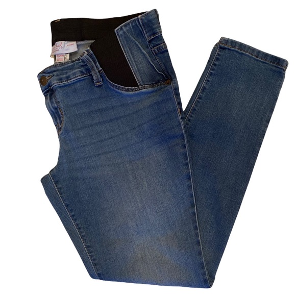 Maternity Jeans Jeggings Distress Wash Size 8 29R - Picture 14 of 16